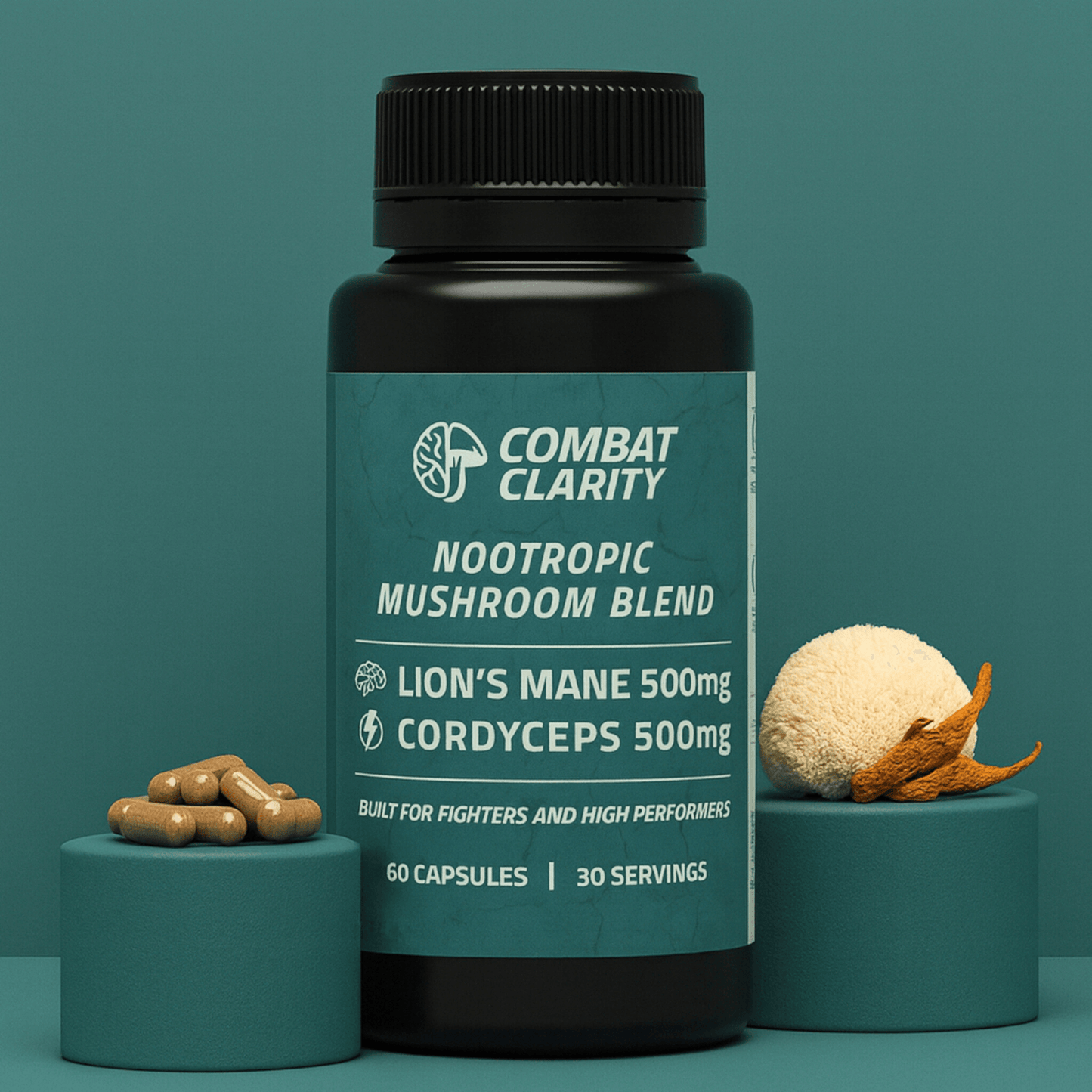 Lion’s Mane & Cordyceps Nootropic Capsules